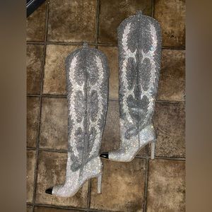 Gianni Bini Knee High Western Dress Boot